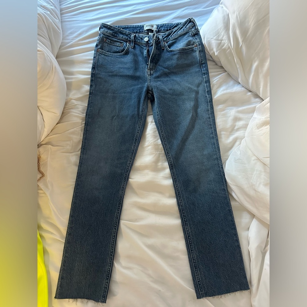 Never worn agolde straight leg jean